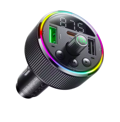 HOCO E82 Car Bluetooth 5.3 FM Transmitter For Wireless Hands Free Phone Call with PD30W QC3.0 Quick Charge Adapter LED Display