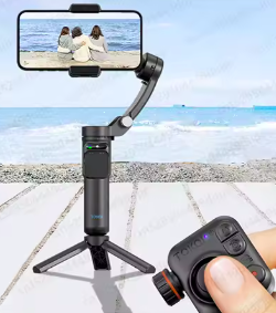 3-Axis Handheld Gimbal Stabilizer for Smartphone Anti Shake Video Recording, with Removable Remote