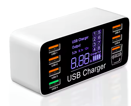 ASOMETECH 60W Quick Charge QC 3.0 4.0 USB Charger Adapter USB C Charger Phone Tablet Fast Charger