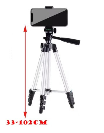 Tripod For Phone Camera Tripod Stand with Bluetooth Remote Phone Holder Lightweight Universal Photography