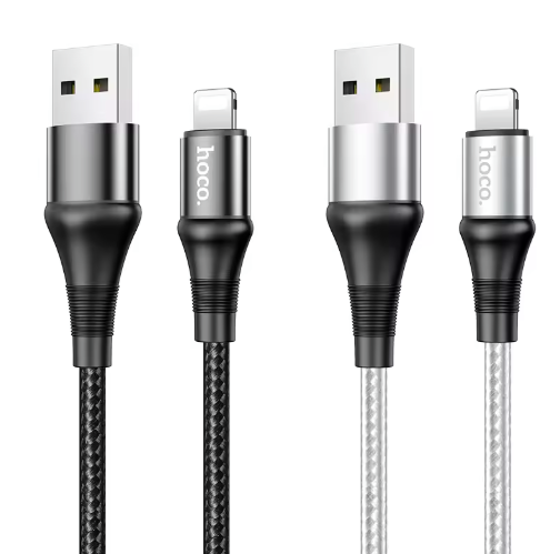 HoCo USB Cable for iPhone 12 11 pro max Xr X Xs 8 7 6 plus iPad Mini 2A Fast Charging Cable Cord Mobile Phone Data Cable ios14