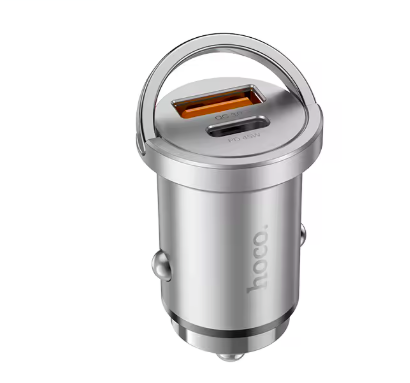 hoco PD45W QC3.0 car charger fast charging in-car Type-C PD 45W USB 18W dual port adapter mini USB-C for phones and tablets