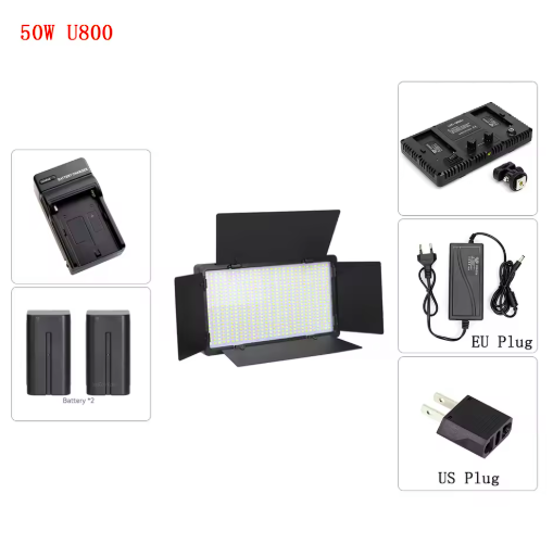 LED Photography Video Light Panel Lighting Photo Studio Lamp Kit With Tripod Stand For Shoot Live Streaming Youtube Tiktok