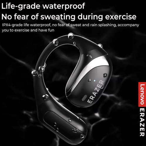 [Powerful Sound] Lenovo ERAZER X9 OWS Wireless Headphones Sports Bluetooth Open-Ear Headphones with Microphone Noise Reduction Waterproof